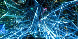 A robot hand reaching out to touch a human hand, symbolizing the situational bridge in context engineering.