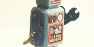 A humanoid robot interacting in a social environment